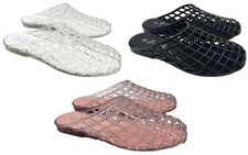 Sandalia de Verano Calzado Informal Krush Jelly Slip on Mule Diamante Patrón