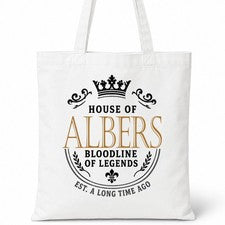 Bolso de Mano ALBERS Casa del Apellido Algodón Idea de Regalo