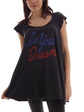 Vestido camisero Local Celebrity Dress In Your Dreams gris con letras