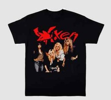 Camiseta Vixen Band Algodón Negra Camiseta S a 5XL YA362