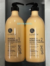 (2-Pk) LUSETA ~ CHAMPÚ Y ACONDICIONADOR RESTAURADOR DE UNIÓN PERFECTA para cabello dañado