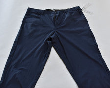 Pantalón de vestir para hombre DKNY azul 38x30 elástico