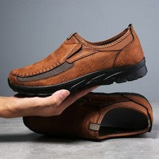 ZAPATOS SIN CORDONES DE CUERO PARA HOMBRES MOCASÍN DE CONDUCCIÓN CÓMODOS ZAPATILLAS INFORMALES TALLA