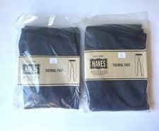 2 Paquetes Pantalones Térmicos Hanes Para Hombre Tejido Waffle Estilo Nuevo Talla L