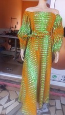 Ropa africana para mujer/vestido de tela africana/ropa de mujer/vestido/