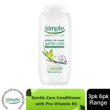 Acondicionador Simple Kind to Hair Gentle Care, paquete de 200 ml, 3 o 6