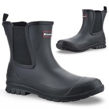 Mujeres Botas de agua cortas impermeables Jardín Caminar Wellington Botines Zapatos Talla