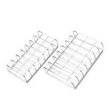 Organizador de maquillaje de acrílico transparente de 7 ranuras 2 piezas para sombras de ojos y accesorios de belleza