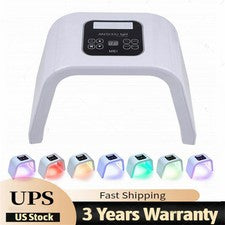 Máscara facial LED terapia de luz-7 colores lámpara de luz de terapia LED herramienta facial para el cuidado de la piel