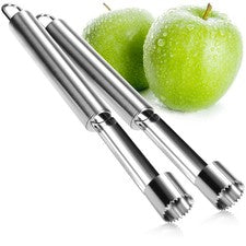 2x Cortador de manzanas de acero inoxidable, práctico cortador de núcleo
