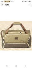 "Bolso de Lona Bella Russo 20"" Caqui/Marrón Viaje Lujo Nuevo en Caja Nuevo con Etiquetas Nuevo Gimnasio 2025"