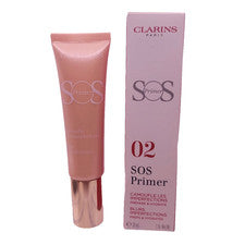 Clarins SOS Face Primer Base 02 Melocotón Desenfoques Imperfecciones 1oz