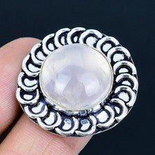 Anillo de joyería de plata esterlina 925 hecho a mano con piedras preciosas...