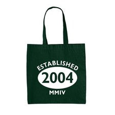 Establecido 2004 Números Romanos - Lienzo Bolsa - Cumpleaños 20th 20 Regalo