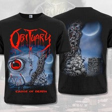 Camiseta Obituario "Causa de Muerte" (1990). Florida Brutal Death Metal. Metalhead