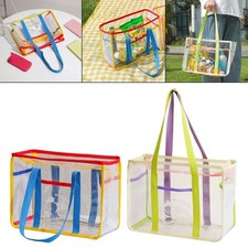 Transparente Taschen für Damen, durchsichtige Tragetaschen mit Griffen,