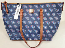 Bolso de Hombro Dooney & Bourke NFL Tennessee Titans Grande Cartera Nuevo con Etiquetas