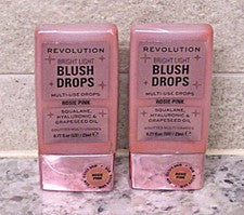 DOS Gotas de Rubor Revolution Bright Light - Rosa Rosie - NUEVO SELLADO