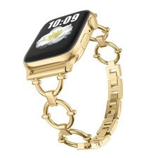 Correa de metal de doble anillo Ultra SE para Apple Watch Series 11 10 9 8 7 6 5 4