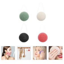 4 piezas esponja facial reutilizable herramientas para el cuidado de la piel para eliminación de aceite y maquillaje