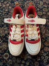 Adidas Hombres “Solo en Casa” Forum Bajo Rojo/Blanco Talla 11.5 Hombres |GZ4378| NUEVO