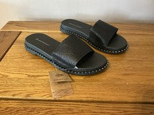 Sandalias Dunlop “Ava” para mujer, talla 4, negras - NUEVAS PRECIO DE VENTA SUGERIDO POR EL FABRICANTE 25,00 £