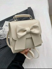 Mujer Damas Mochila Cuero PU Bolso de Hombro Bolso Escolar Crema Mochila de Viaje