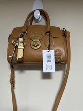 Steve Madden Avellana BCLIPP Cartera Dijes Llave Bloqueo Giratorio Correa Desmontable