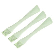 Espátula y cepillo de silicona, utensilios de cocina de doble uso de 10" para cocinar cian 3 piezas