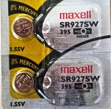 BATERÍAS RELOJ MAXELL 395 SR927SW (2 piezas) Nuevo Embalaje Vendedor Autorizado
