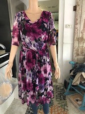 Vestido para mujer diseño por EnFocus talla 14 escote redondo