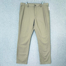 Pantalones antiguos azul marino para hombre 38x32 color caqui tostado vivido en chino ajustados academia negocios inform