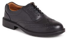 CITY KNIGHTS SS500CM Zapato Ejecutivo Brogue S1P Cuero Puntera de Acero Entresuela Seguridad