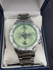 CASIO EDIFICE EFV-640DJ-3AJF esfera verde cronógrafo reloj para hombres nuevo