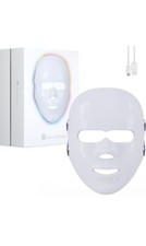 Mascarilla facial LED de 7 colores terapia de luz, cuidado de la piel en el hogar,