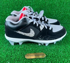 Botines de fútbol para hombre Air Jordan Stadium 90 Low TD negro cemento HQ0210-060 talla 10