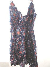 PRESTIGE FASHION WEAR MUJER MINI VESTIDO ESTAMPADO, AZUL ESTAMPADO FLORAL, MEDIANO, NUEVO