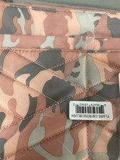 Bolso Bandolera Acolchado Lug Camuflado Rosa/Rubor, RFID, Correa Estampada - Moda Para Mujer
