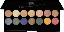 Beauty Forever 14 Tonos Paleta Sombras de Ojos Brillo Metálico Brillo 3 Tonos