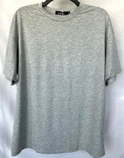 Camiseta gris para mujer talla mediana *NUEVA* informal, poliéster, algodón, mezcla de spandex