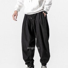 Hombres Verano Estilo Coreano Informales Pantalones Moda Pierna Ancha Hip Hop Pantalones