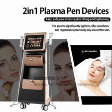 Pluma de plasma de fibroblastos 2 en 1 microcorriente R-F máquina antienvejecimiento para el cuidado de la piel facial
