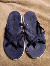 2 pares NUEVAS sandalias Sage + Simple para mujer azul marino ligeras con tiras talla 8