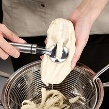 Herramienta de cocina pelador multifunción cuchara con orificio para colgar para fácil A