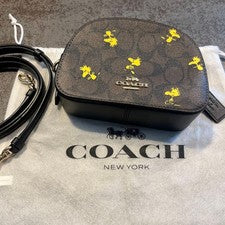 Bolso de hombro COACH Snoopy Woodstock Signature 31a