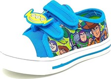 Zapatos de lona Toy Story para niños Woody Buzz Entrenadores Bombas Tallas UK 6-12 Azul