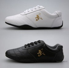 Tenis Deportivos Wushu Unisex Cuero de Vaca Suave Kung Fu Tai Chi Zapatos Artes Marciales