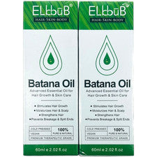 2 X Aceite de Batana Ellcbub 60 ml - Tratamiento 100 % natural para el crecimiento del cabello, la piel y el cuero cabel