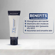 Bromen 7x Crema Hidratante Ceramida - Crema Facial Hidratante para Hombres, Cuidado Barrera de la Piel