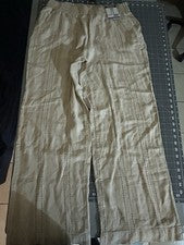 Pantalón de Mujer Color Beige Talla Grande Mujer Informal Moda